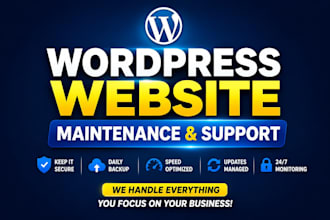 do wordpress website maintenance and wordpress website management