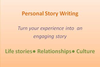 write an engaging personal story based on your experience