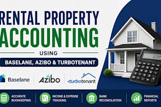 do rental property accounting using baselane, azibo and turbotenant