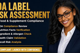do fda label risk assessment for food compliance