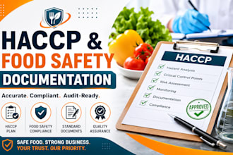 develop haccp plans and food safety documentation