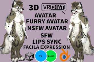custom fursona avatar furry avatar commission vrc character furry vrchat