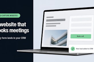 design a wordpress website that captures leads into your CRM