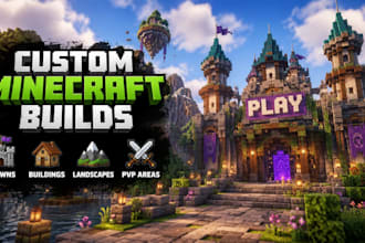 build custom minecraft maps, builds, spawns and lobbies