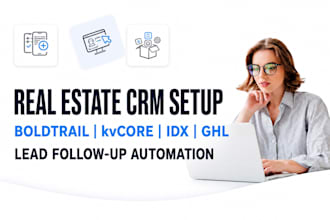 set up boldtrail kvcore idx website and ghl for real estate
