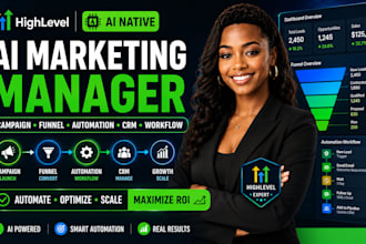 ai native ghl marketing manager campaign funnel automation CRM workflow