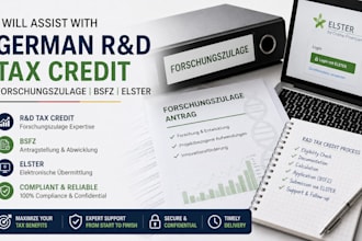 assist with german r and d tax credit forschungszulage, bsfz and elster