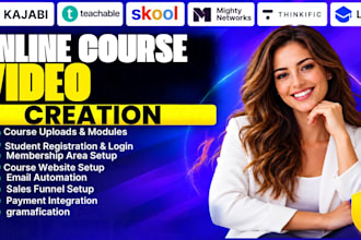 develop your online course with engaging content and ai video lessons