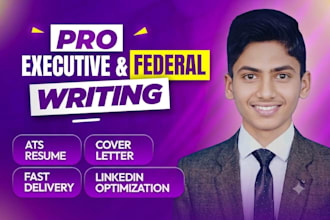 write executive resume, federal resume CV, cover letter