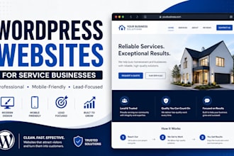 build a wordpress website for your service business