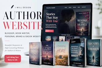 design author website blogger, book writer, personal brand, and ebook website