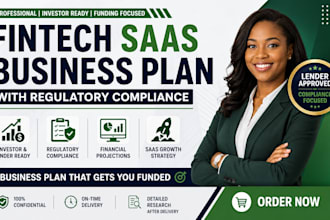 create a fintech saas business plan for regulatory compliance