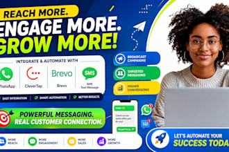 integrate whatsapp clevertap brevo broadcast campaign sms text message marketing