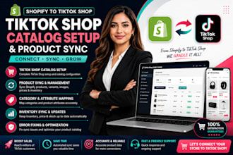 setup shopify tiktok shop catalog and sync products