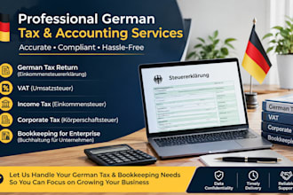 do german tax return vat income tax corporate tax and bookkeeping for enterprise