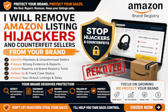 remove amazon listing hijackers and counterfeit sellers from your brand