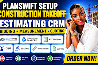planswift setup construction takeoff estimating CRM bidding measurement quoting