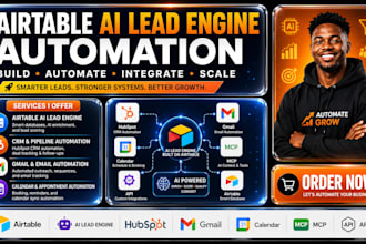 airtable ai lead engine hubspot gmail CRM automation calendar mcp automation API