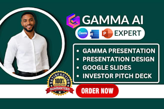 gamma ai expert gamma ai pitch deck presentation design gamma ai canva design