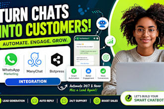 integrate whatsapp marketing chatbot manychat automation botpress integration