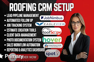 setup roofing crm jobnimbus acculynx companycam roofr jobber salesforce spotio