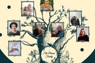 design, digitize, or recreate large complex family trees