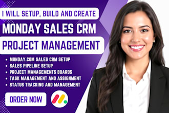 setup monday sales crm project management monday consultant automation dashboard