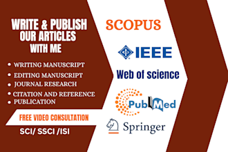 write and publish articles in q1 to q4 scopus, ssci, and google scholar journals