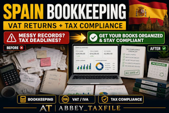 manage spain bookkeeping vat returns and tax compliance for business