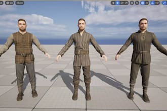 create a custom metahuman character with clothes and professional rigging