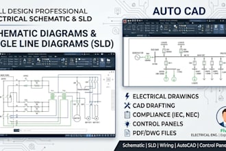 design professional electrical schematic diagrams and single line diagrams