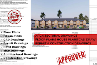 draw architectural construction drawings house plans building permit drawings