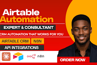 build airtable CRM, database and workflow automation