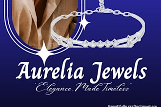 create a luxury jewellery brand identity and branding design
