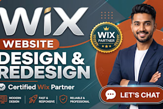 create,design, redesign wix website expert design wix sites