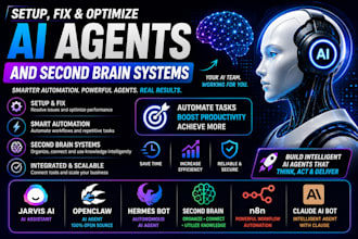 jarvis ai fix openclaw hermes bot agent second brain setup n8n claude ai bot