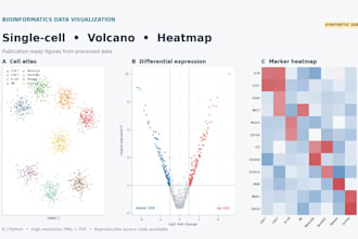 create publication ready bioinformatics and single cell figures