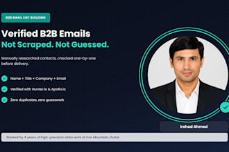 build and verify a targeted b2b email list for cold outreach
