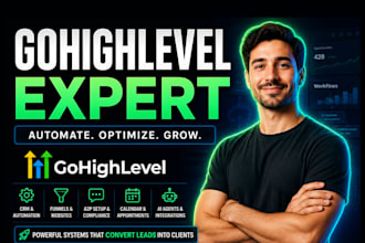 gohighlevel crm automation workflow, ghl a2p expert, ghl website design