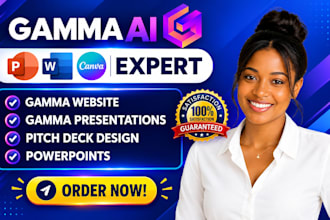 gamma ai expert gamma ai pitch deck presentation design gamma slide canva design