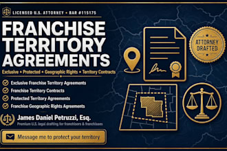 draft a comprehensive franchise geographic rights agreement