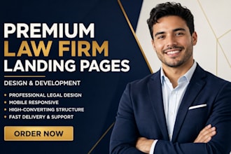create a lead generation law firm landing page on elementor