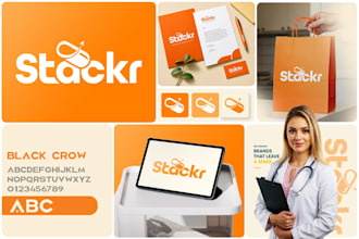 design minimalist logo, brand identity and full branding kit
