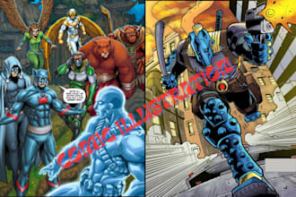 illustrate comic book art manga graphic novel illustration webcomic comic strip