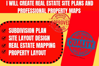 create real estate site plans and professional property maps
