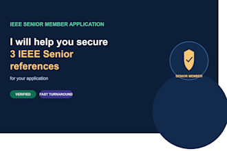 help you secure ieee senior refernces for your application