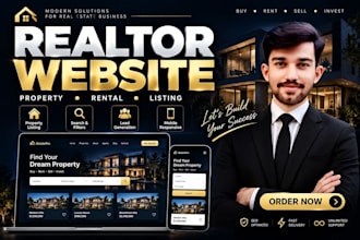design a realtor website, real estate and rental property listing website
