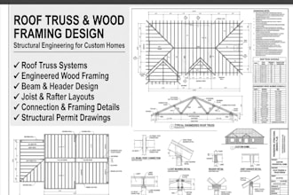 design roof truss systems and engineered wood framing for custom homes