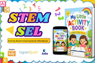 do sel stem curriculum educational kids workbook activity book kdp coloring book