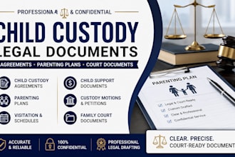 provide child custody agreements, parenting plans and court documents